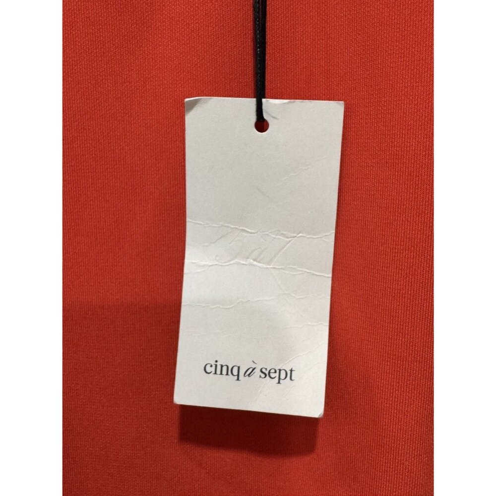 CINQ A SEPT Women Bodycon Cherry Tomato Dress 6 - Picture 6 of 6